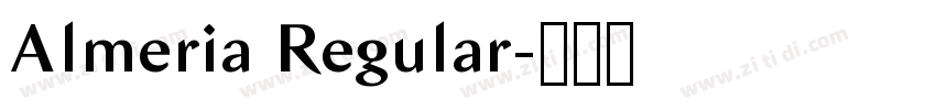 Almeria Regular字体转换